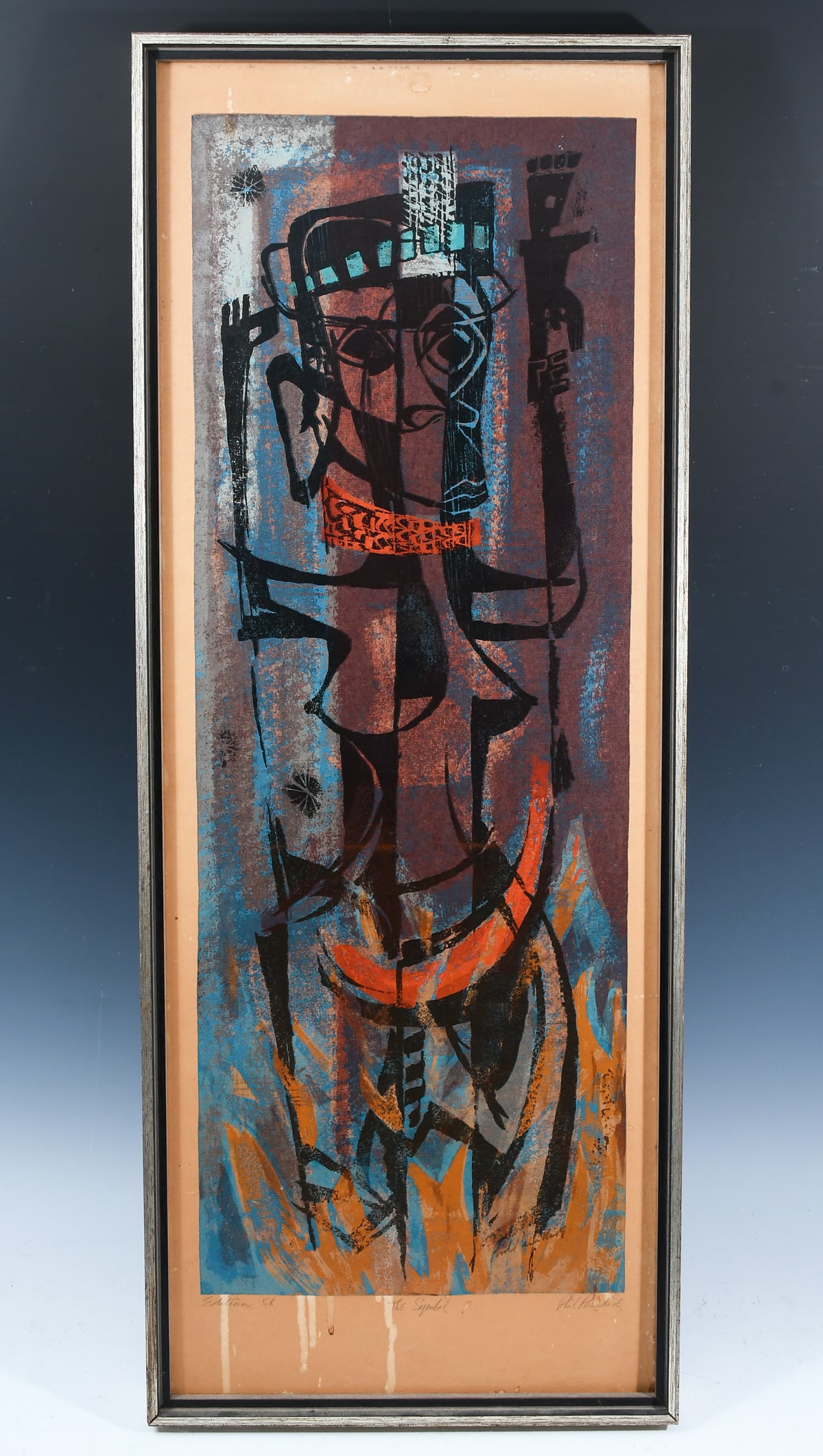 PHIL PARADISE MODERNIST SCREENPRINT "THE SYMBOL" (1 of 4)