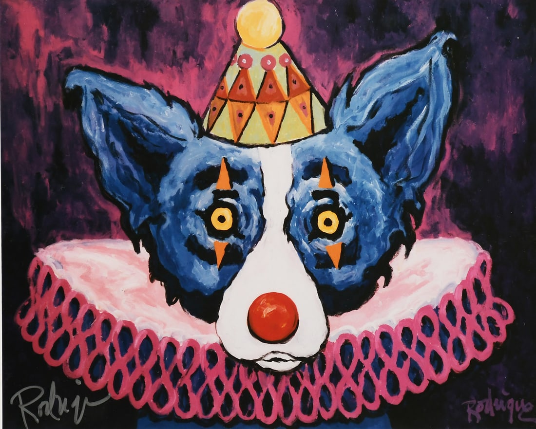 GEORGE RODRIGUE BLUE DOG OFFSET LITHOGRAPH (1 of 3)