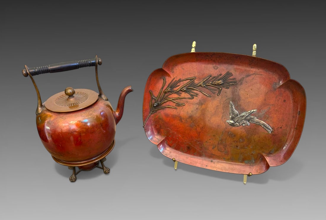 2PC. GORHAM COPPER & STERLING (1 of 5)