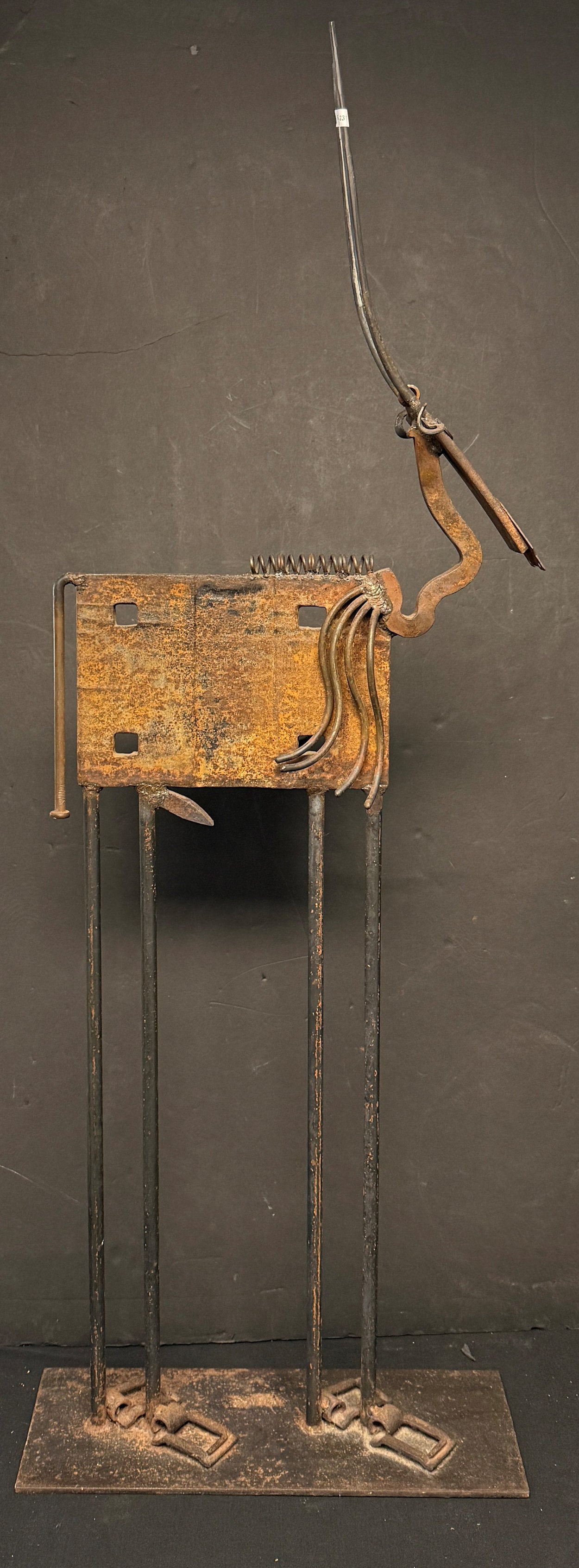 LARGE BILL HEISE WELDED METAL FLOOR SCULPTURE (1 of 5)