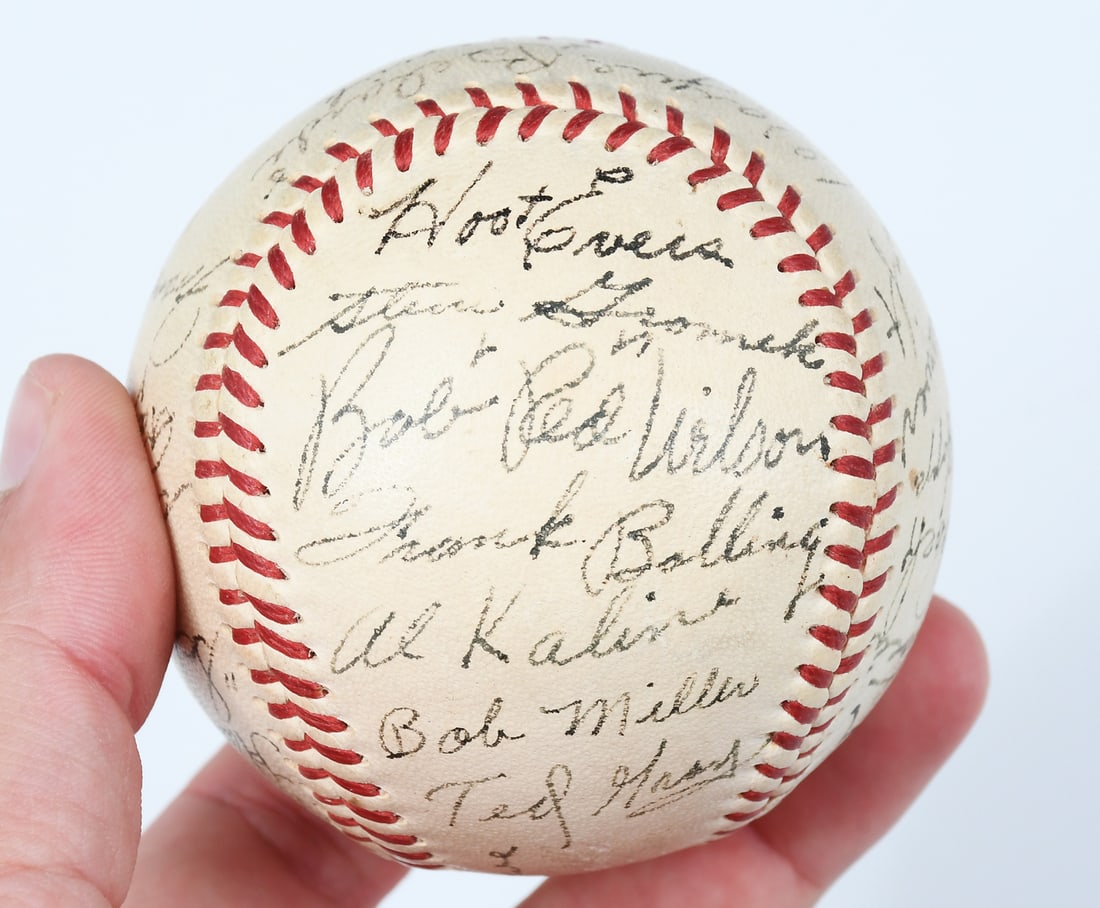 1950'S DETROIT TIGERS TEAM SIGNED BALL (1 of 1)