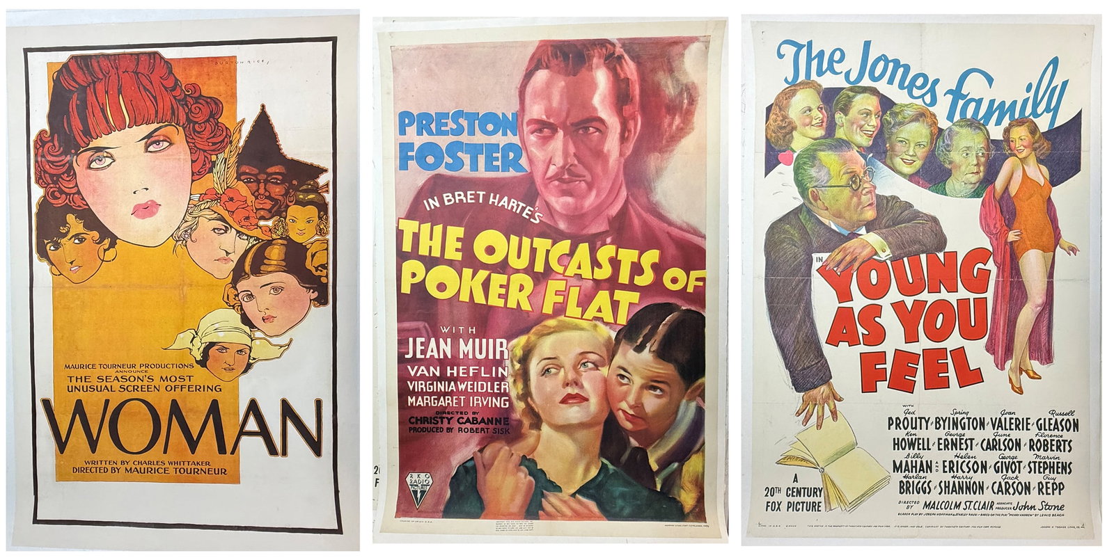 3PC. CANVAS-BACKED MOVIE POSTER LOT (1 of 1)