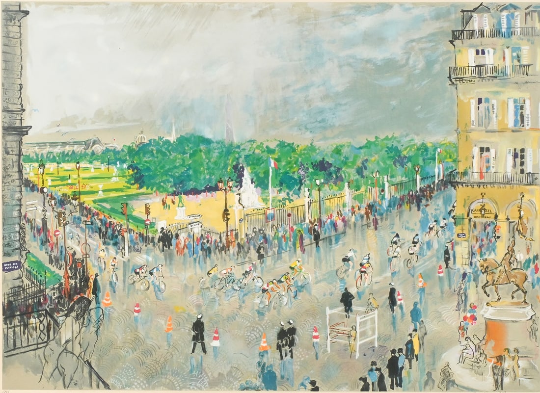 LEROY NEIMAN TOUR DE FRANCE SERIGRAPH (1 of 4)