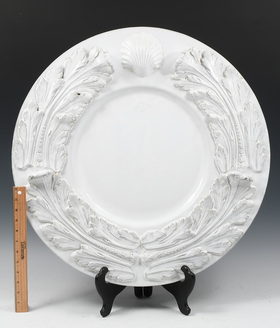 ITALIAN NEOCLASSICAL STYLE TERRACOTTA CHARGER (1 of 4)