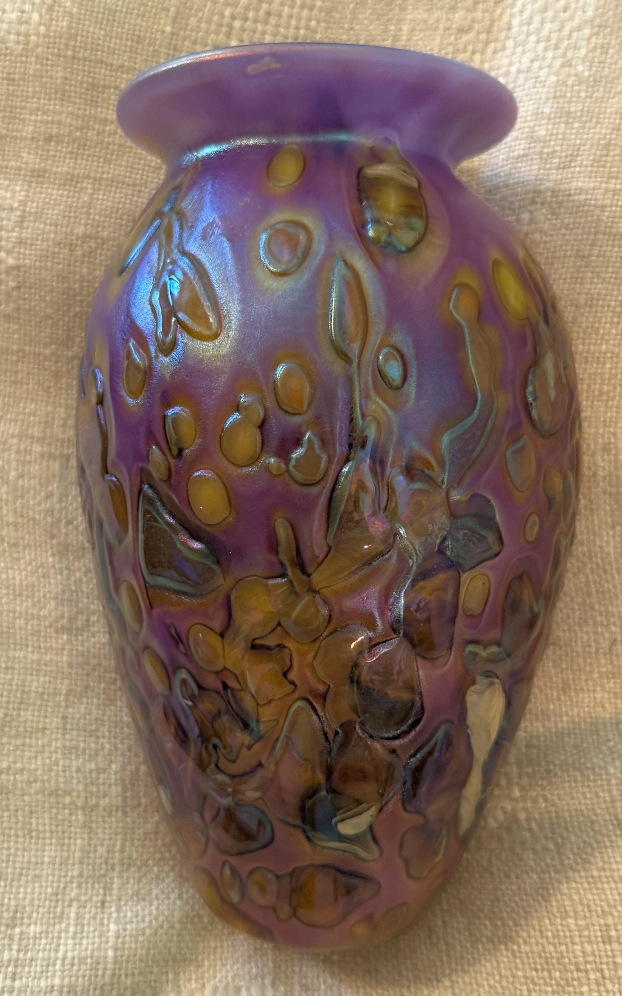 ROBERT EICKHOLT STUDIO ART GLASS VASE (1 of 4)