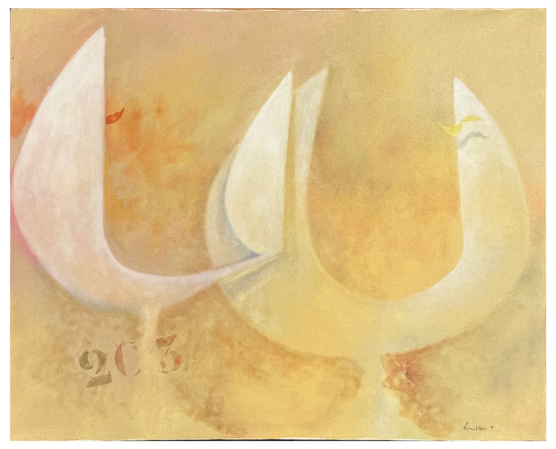 FRANK CARMELITANO ABSTRACT PAINTING (1 of 3)
