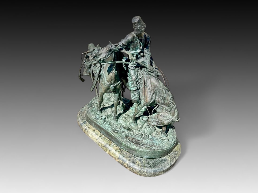 RUSSIAN COSSACK BRONZE AFTER LANCERAY (1 of 4)
