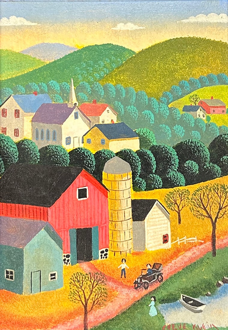 TWO STEVE KLEIN PAINTINGS (1 of 9)