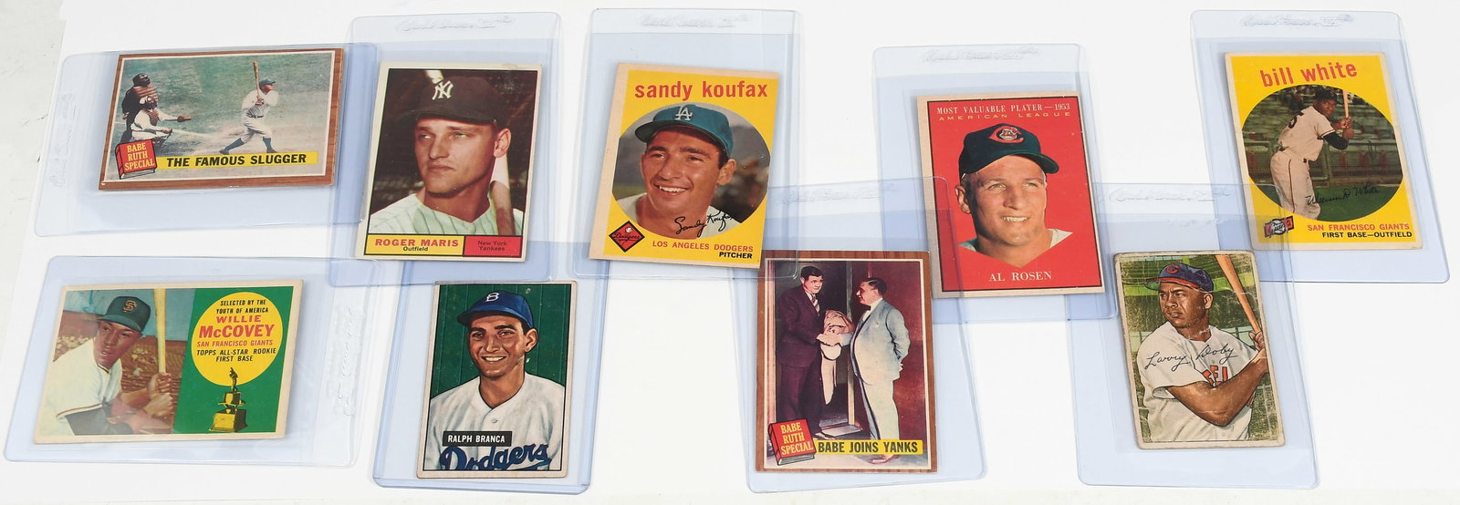9PC. VINTAGE BASEBALL TRADING CARD LOT (1 of 1)