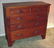 1004A: 19th C VICTORIAN COTTAGE CHEST DRAWERS