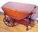 1011: MAHOGANY DROP-LEAF TEA CART