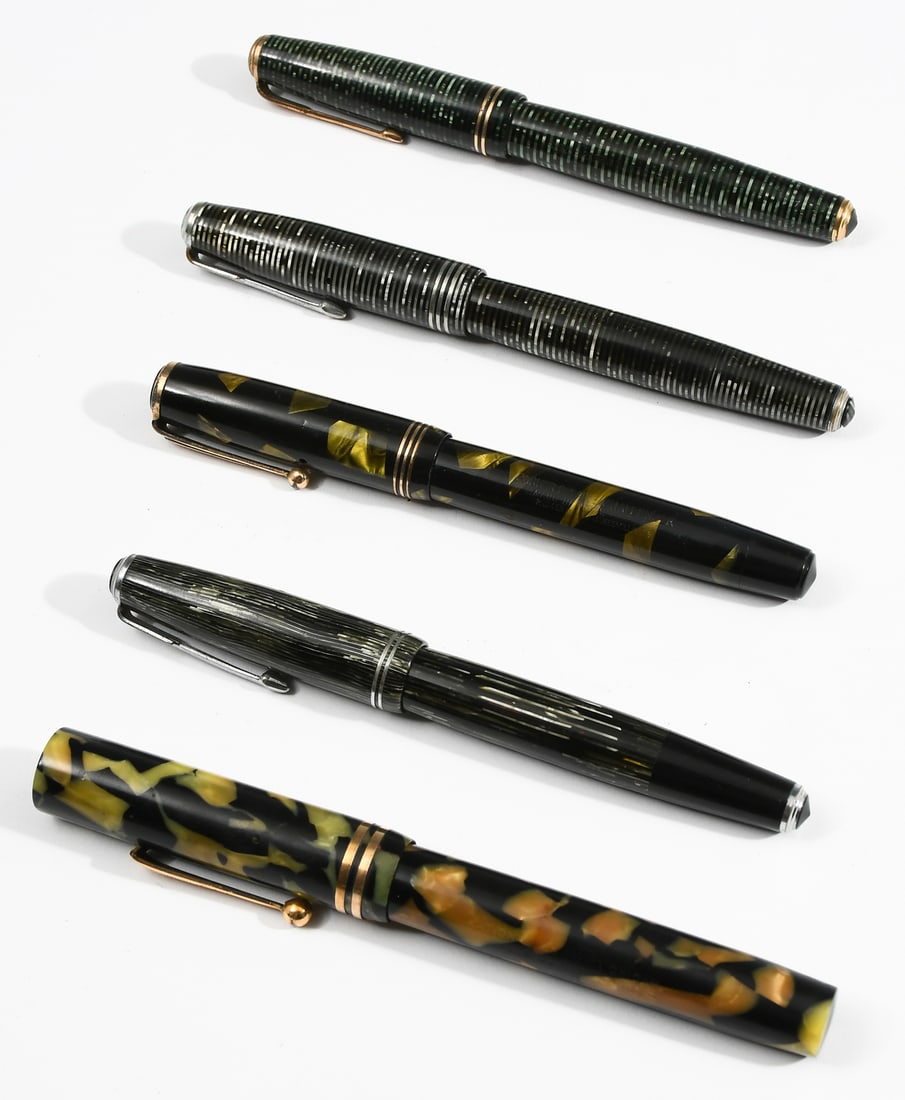 5PC. PARKER PENS & GOLDMEDAL PEN (1 of 4)