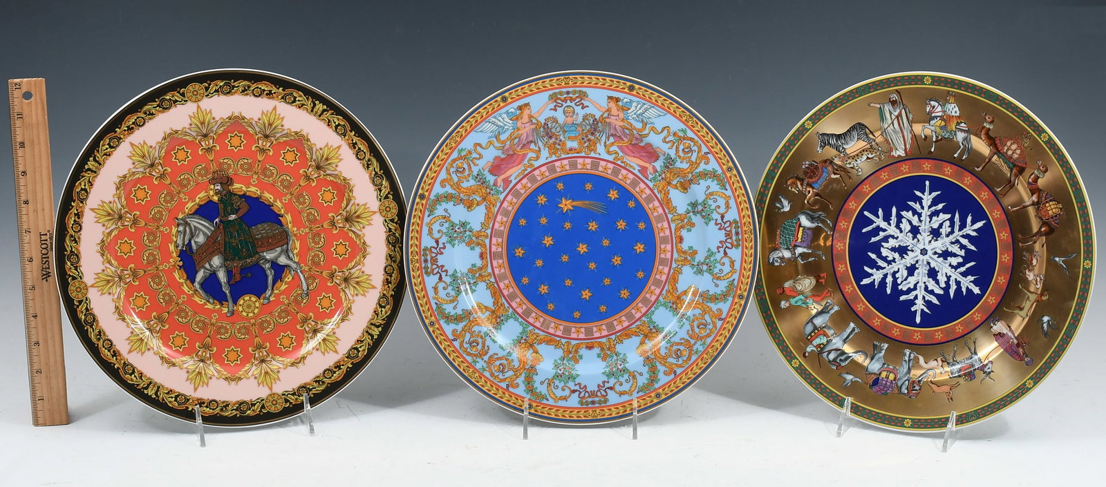 3 PC. VERSACE ROSENTHAL CHRISTMAS PLATES (1 of 6)