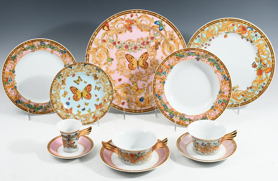 11 PC. VERSACE "LE JARPIN DES PAPILLONS/VERSACE" (1 of 7)