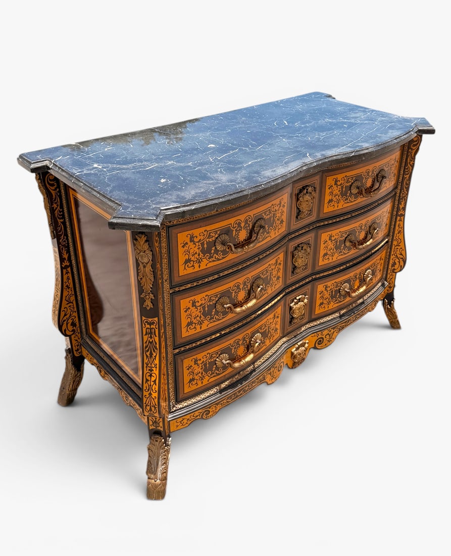 ITALIAN MICE VERSAILLES DESIGNER MARQUETRY COMMODE (1 of 7)