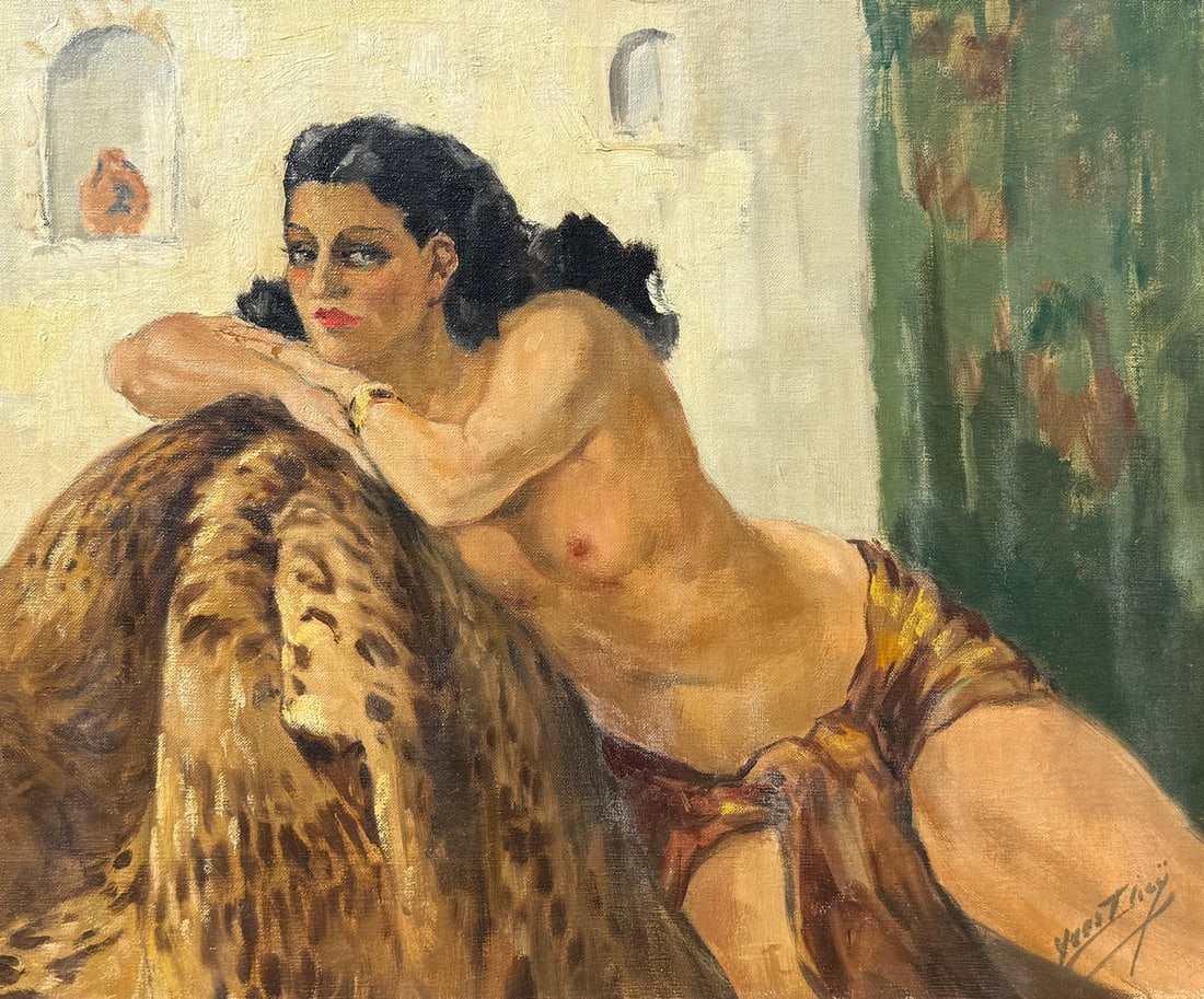 YVES DIEY SLAVE GIRL PAINTING (1 of 4)