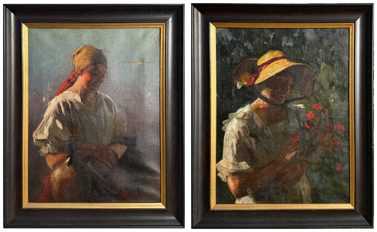 TWO LOUIS JAMBOUR PORTRAIT PAINTINGS (1 of 5)