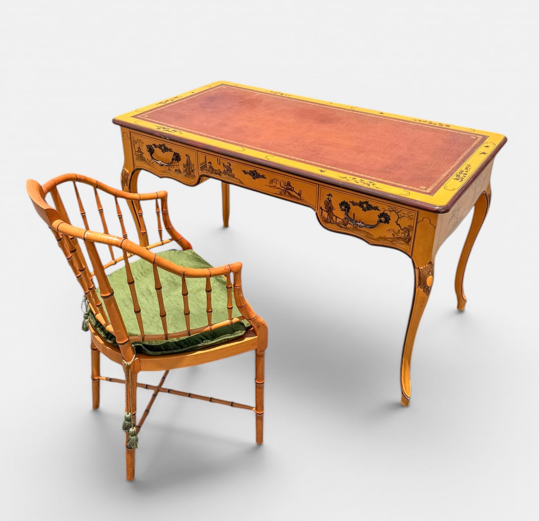 BAKER CHINOISERIE DESK & CHAIR (1 of 5)