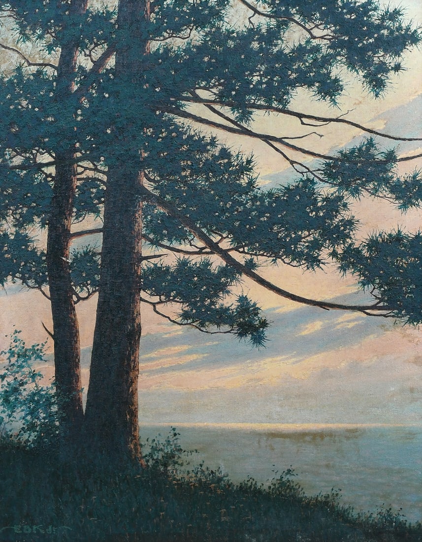 EDWIN B. KELLEY JR. SUNSET SILHOUETTE O/CB (1 of 6)