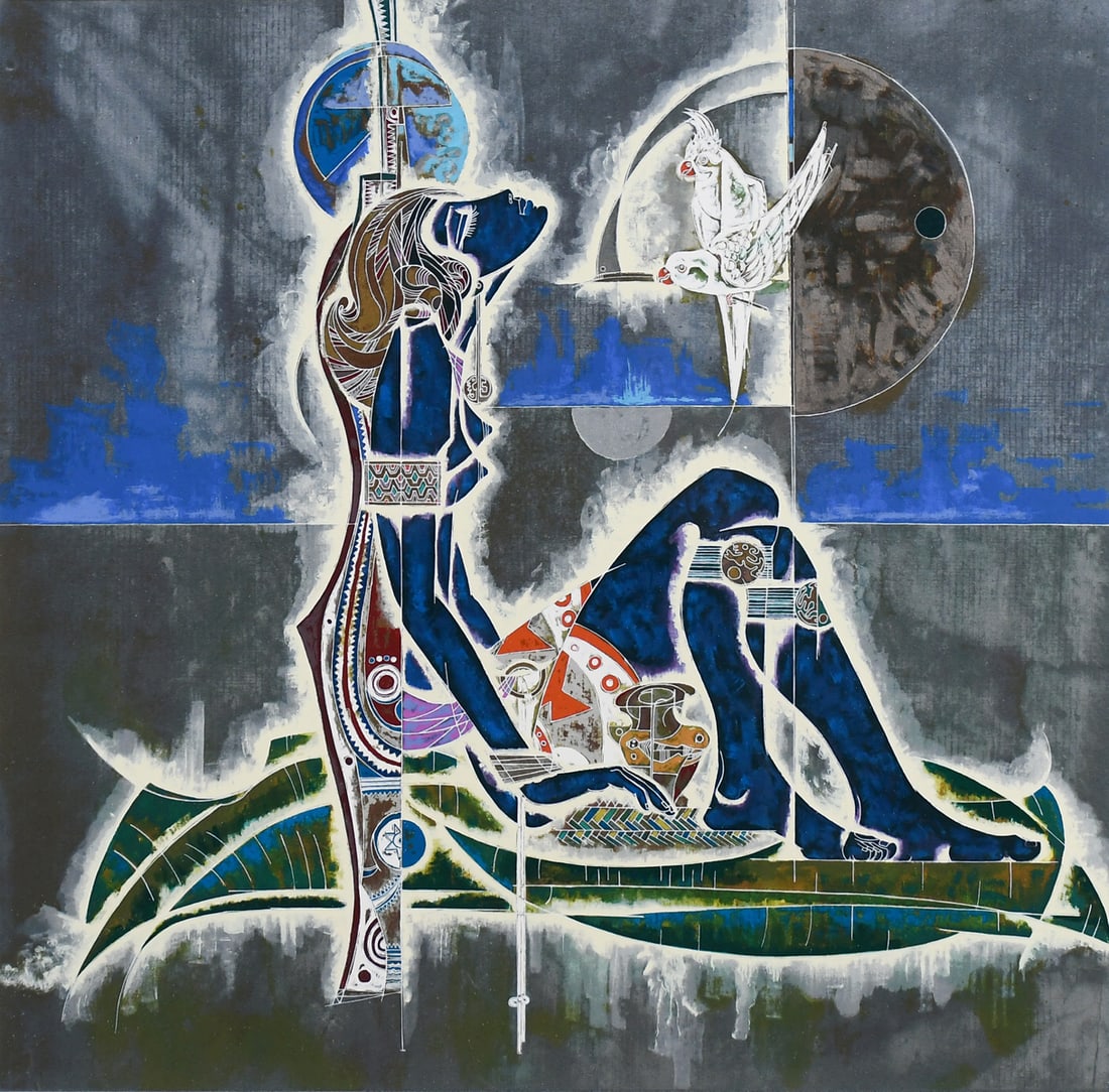 LU HONG "BLUE LOVE" SERIGRAPH (1 of 5)