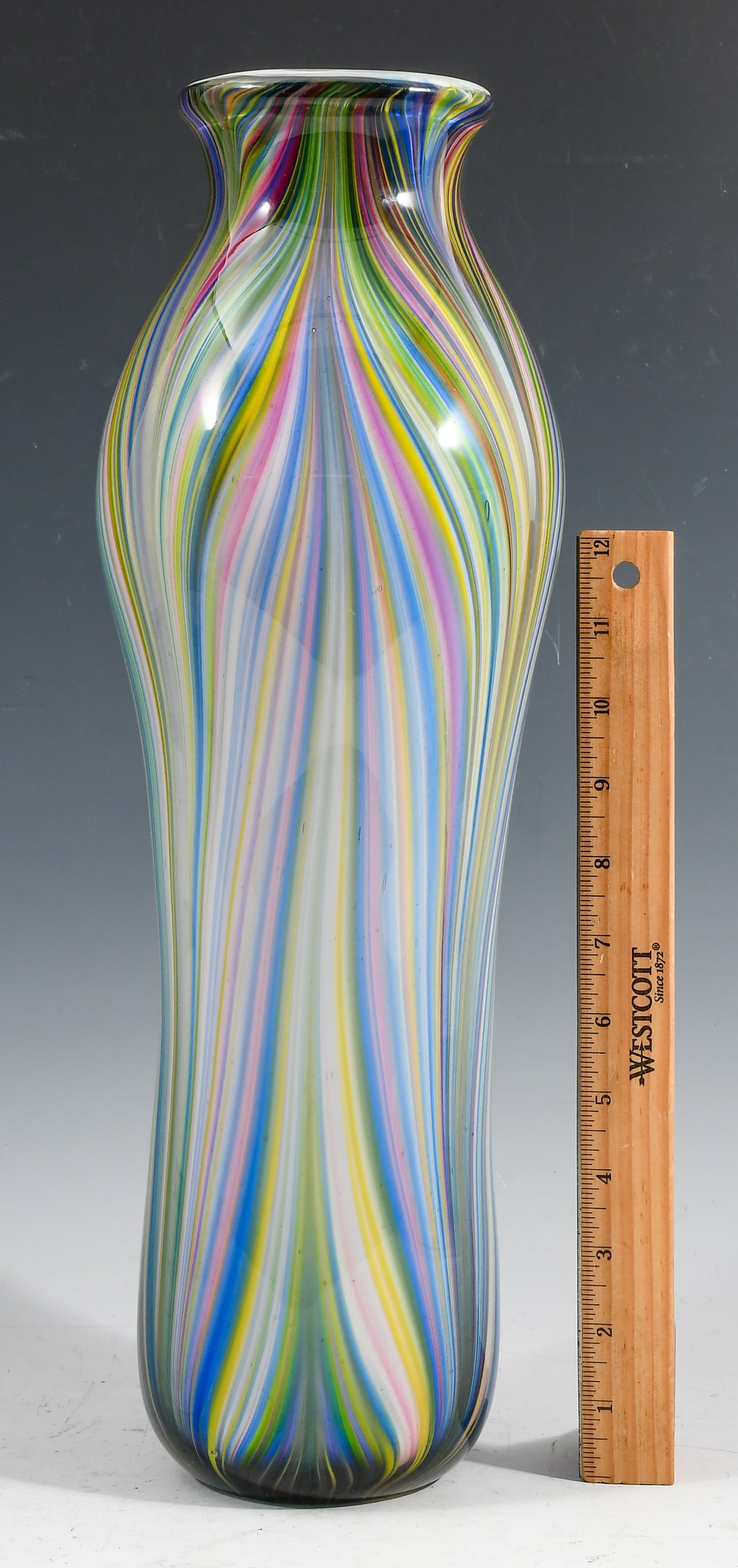 MODERN MURANO STYLE CASED GLASS VASE (1 of 3)