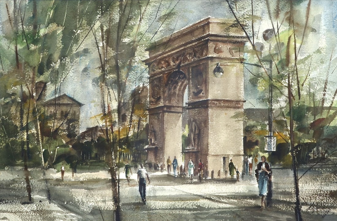 BETTY SCHLEMM WATERCOLOR PAINTING (1 of 3)