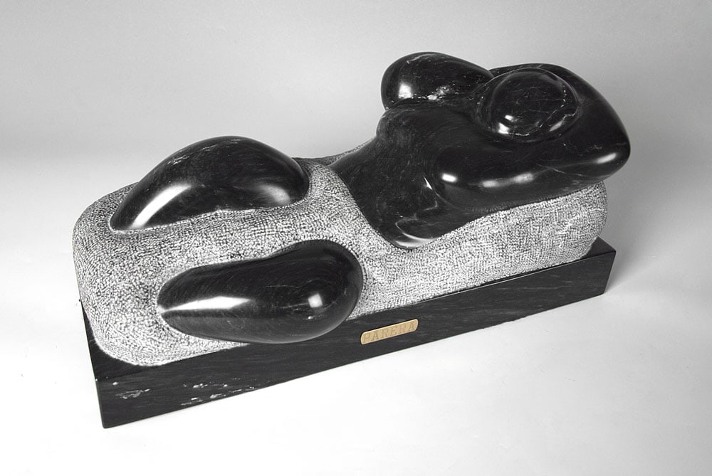 MODERNIST CARVED AND POLISHED MARBLE SCULPTURE (1 of 5)