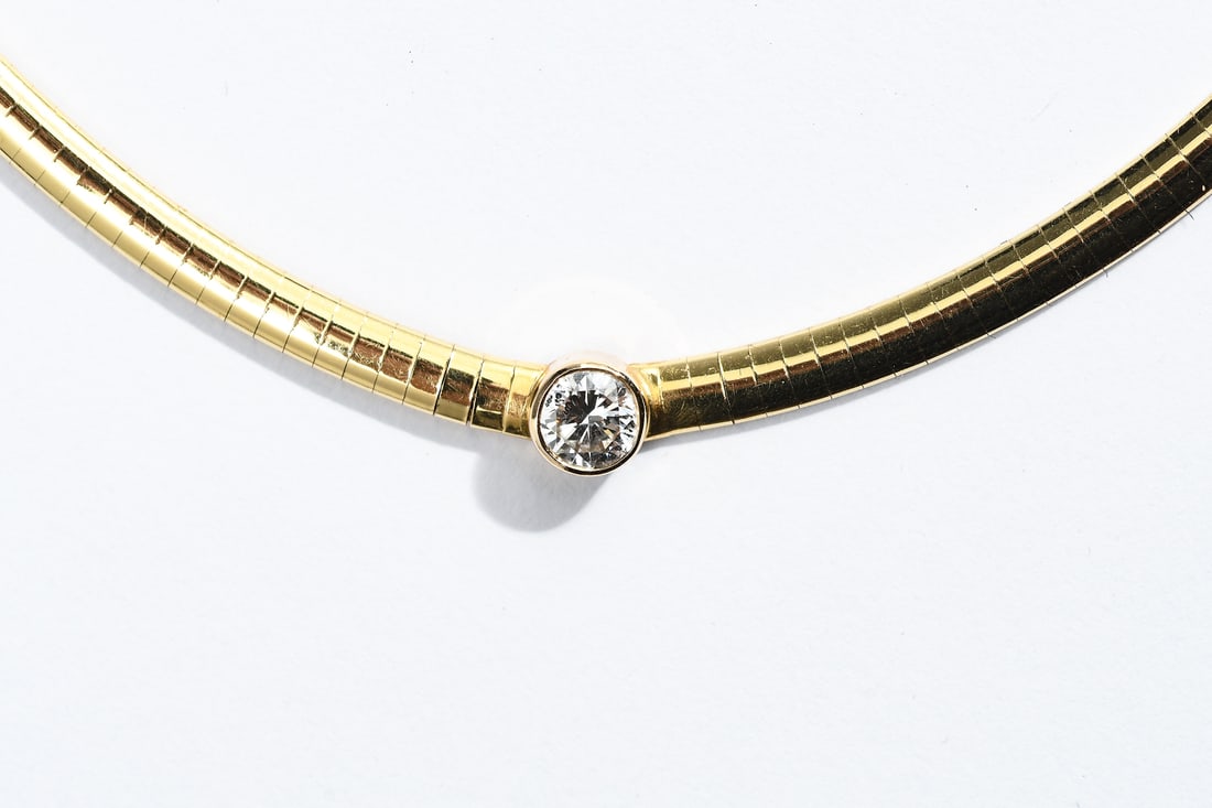 OMEGA 14K GOLD DIAMOND NECKLACE (1 of 5)