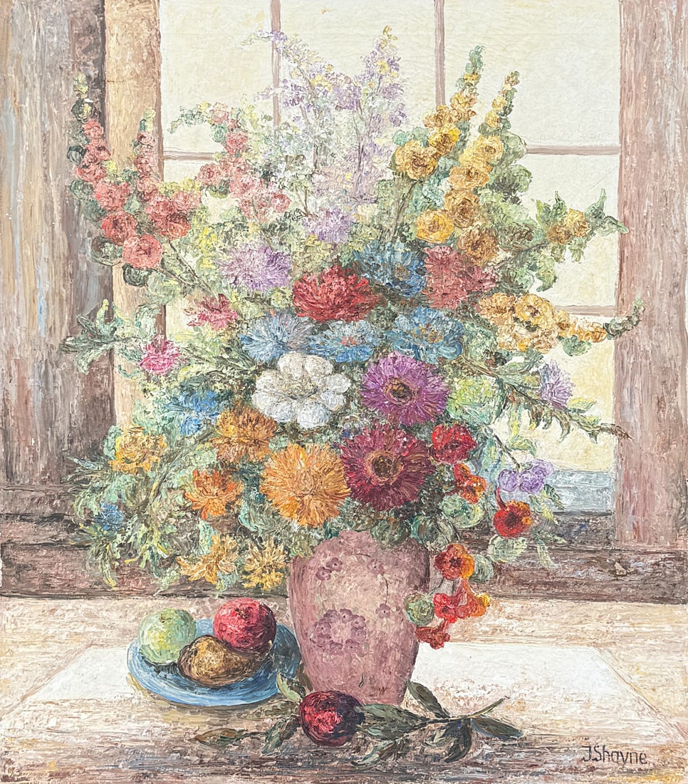 LARGE TABLETOP STILL LIFE PAINTING (1 of 4)