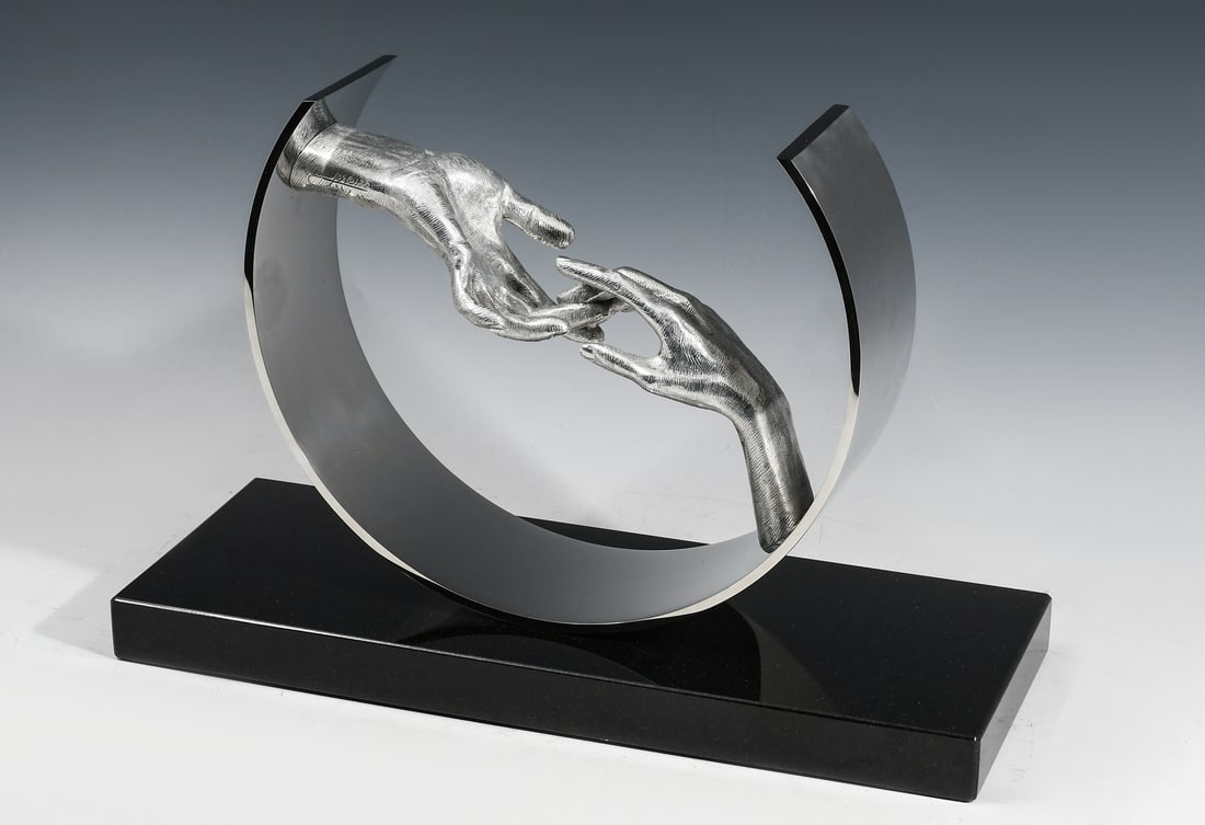 LORENZO QUINN "FINDING LOVE" ALUMINUM SCULPTURE (1 of 7)