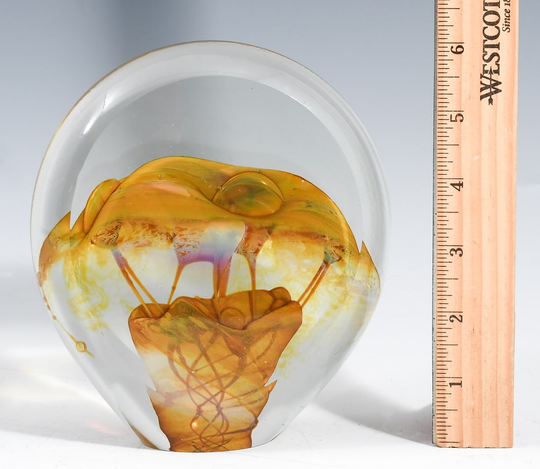 KENT IPSEN ART GLASS PAPERWEIGHT (1 of 5)