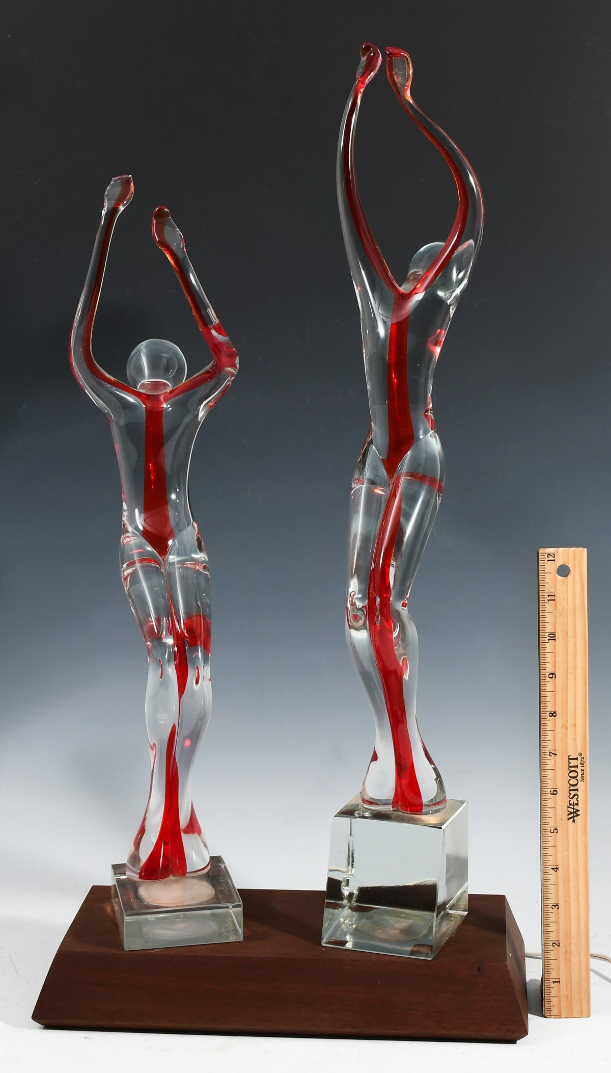 2 PC. MURANO FIGURAL SCULPTURE (GLASS) (1 of 5)