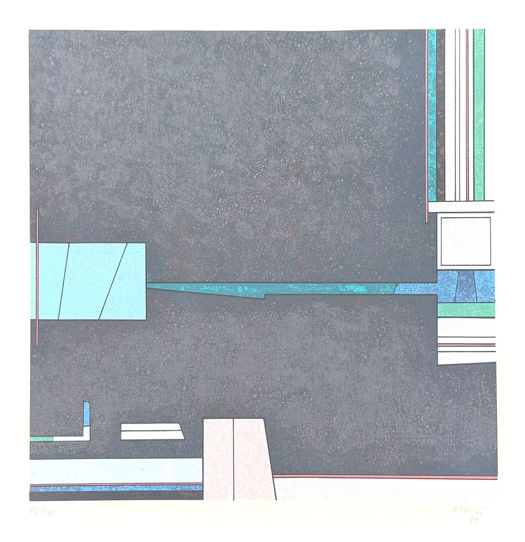 GUNTHER GERZSO SERIGRAPH: GUNTHER GERZSO SERIGRAPH:
