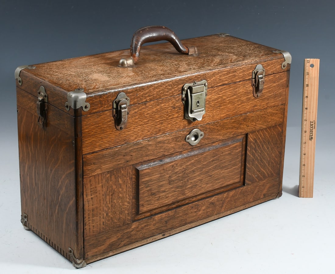 OAK H. GERSTNER & SONS MACHINIST TOOLBOX (1 of 5)
