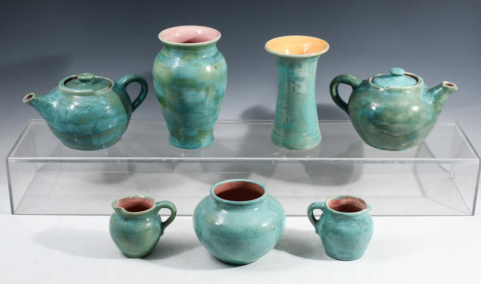 7 PC. NORTH CAROLINA PISGAH FOREST POTTERY (1 of 4)