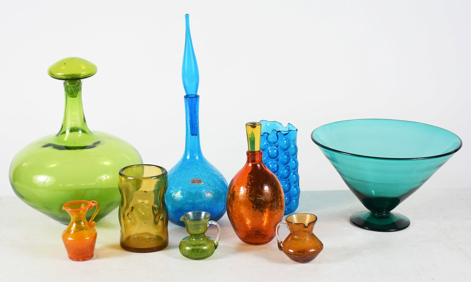 9 PC. BLENKO ART GLASS LOT (1 of 6)