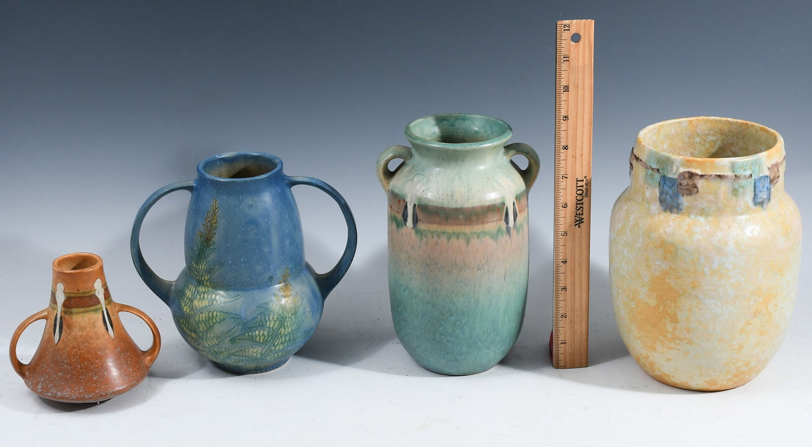 4 PC. ROSEVILLE POTTERY VASES (1 of 4)