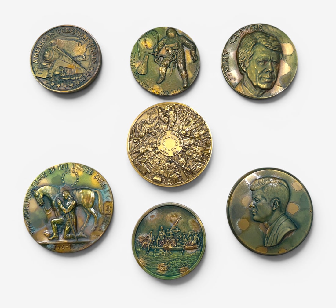 7 PC. MEDALLIC ART CO. MEDAL LOT (1 of 2)