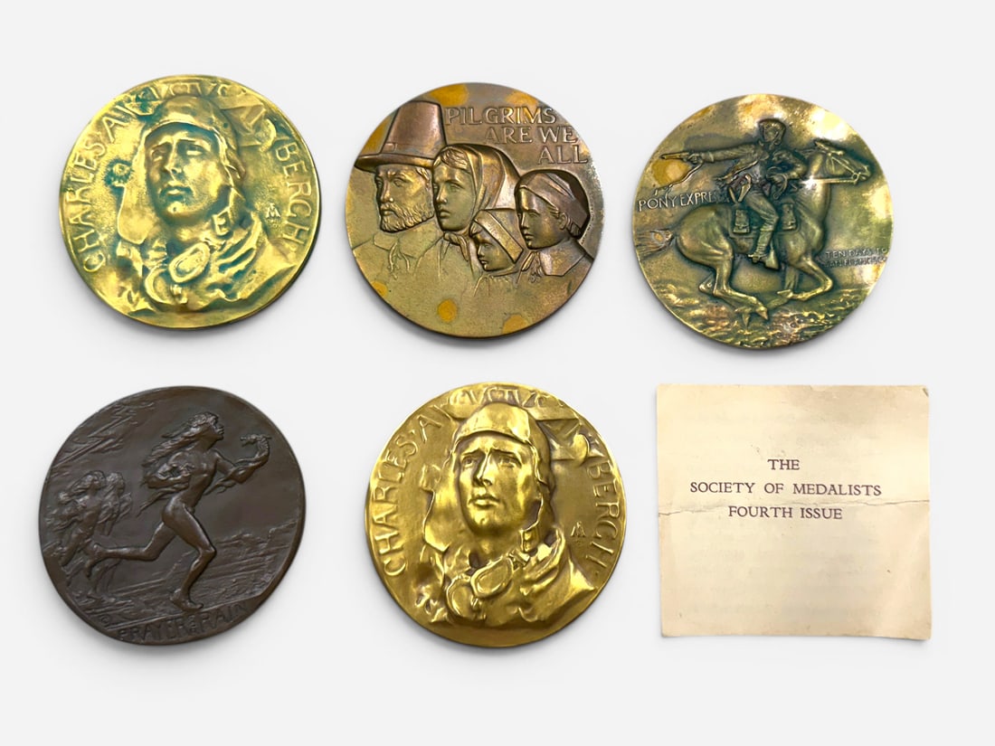 5 PC. SOCIETY OF MEDALLISTS MEDAL LOT (1 of 2)