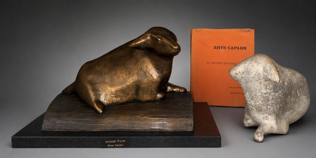 RHYS CAPARN BRONZE SCULPTURES YAK ANIMAL FORM (1 of 10)