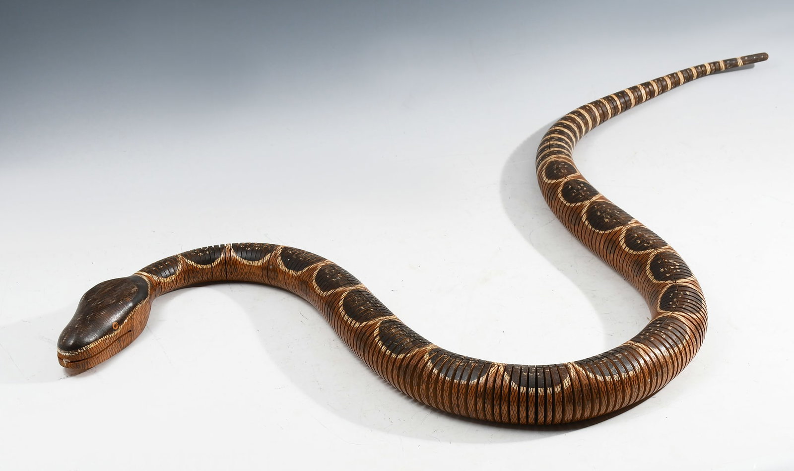FOLK ART ARTICULATED SNAKE (1 of 1)