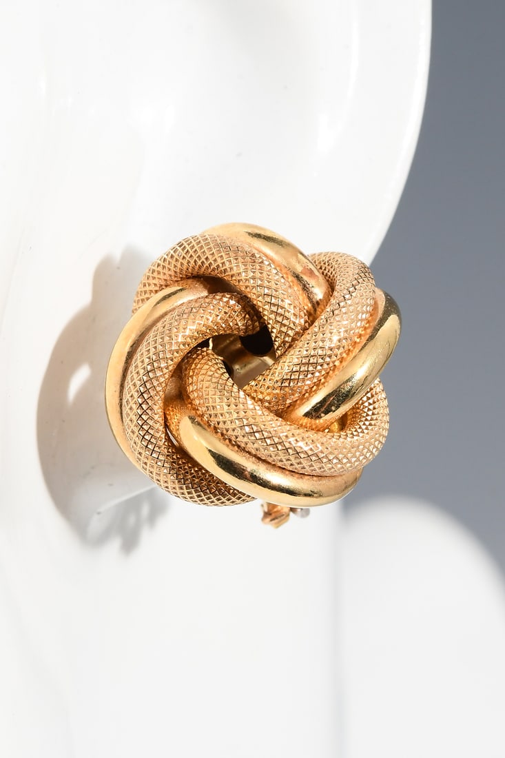 14K KNOT EARRINGS (1 of 4)