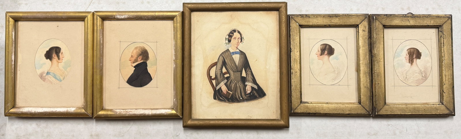 5PC MINIATURE PAINTING LOT (1 of 7)