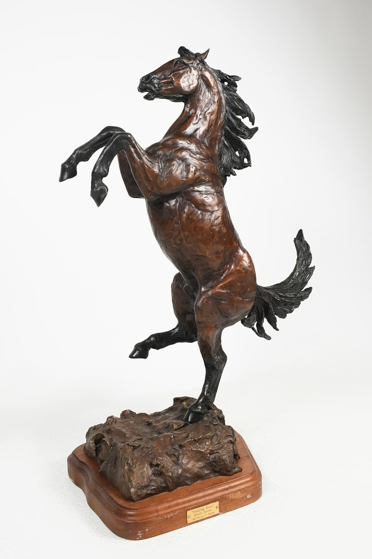 LARGE LORENZO GHIGLIERI "PRANCING HORSE" BRONZE (1 of 6)