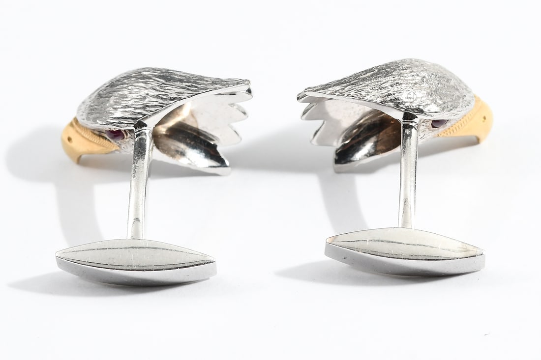 18K EAGLE CUFFLINKS - 3