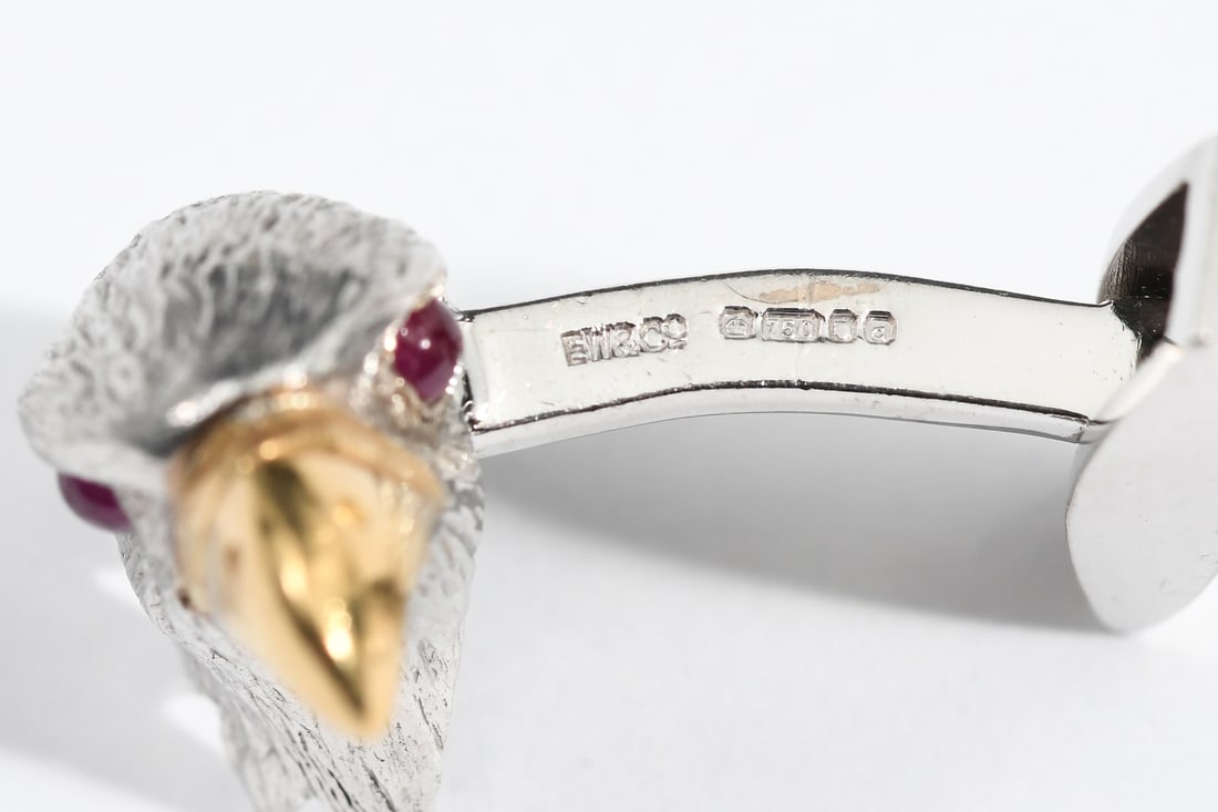 18K EAGLE CUFFLINKS - 4