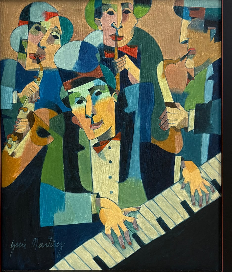 YURI MARTINEZ RAMOS PAINTING "LA ORCHESTRA" (1 of 4)