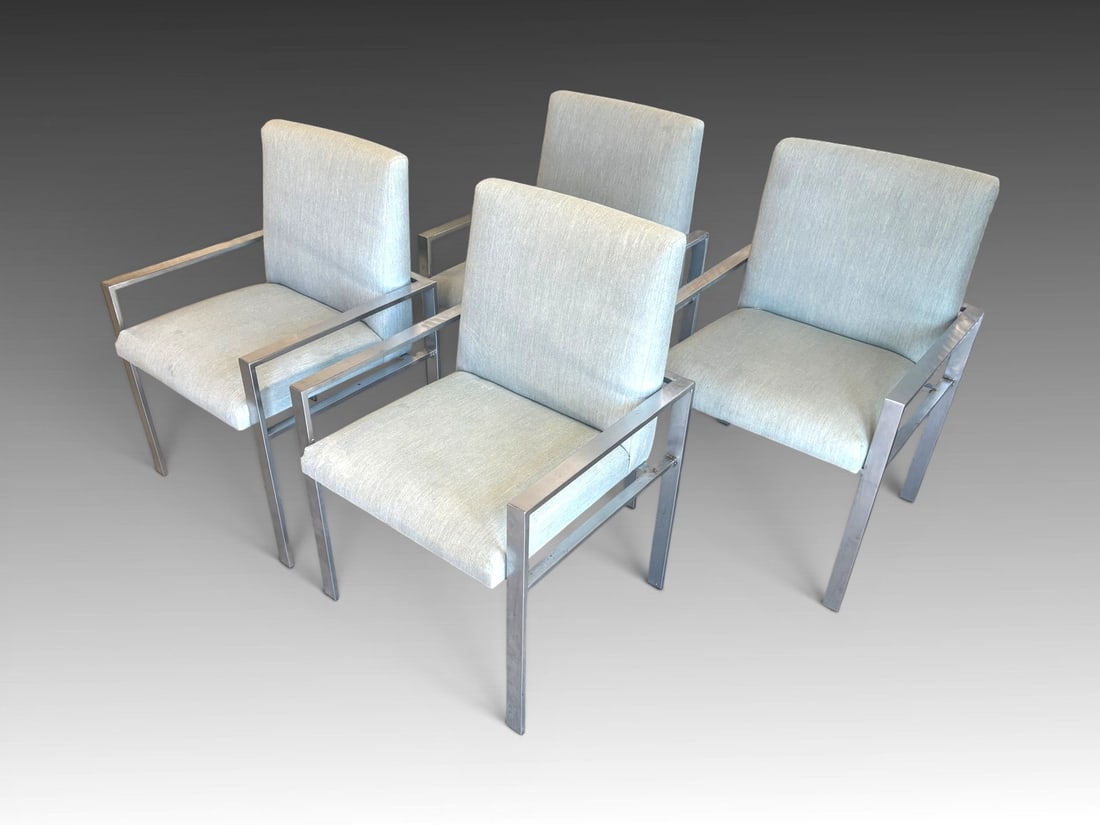 4 PC. MCM MILO BAUCHMAN STYLE ARMCHAIRS (1 of 2)