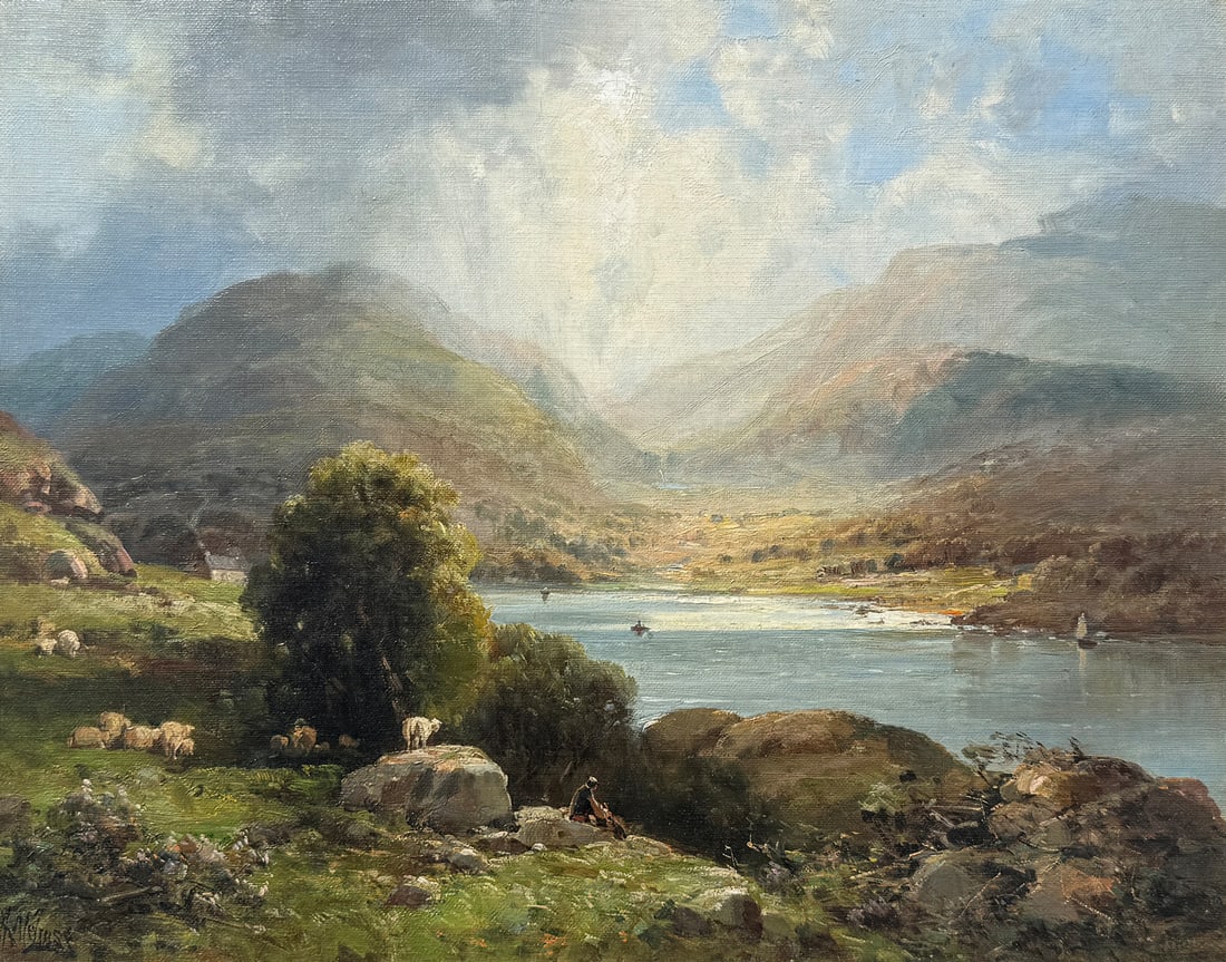 ANDREW MELROSE RIVER VALLEY LANDSCAPE PAINTING (1 of 4)