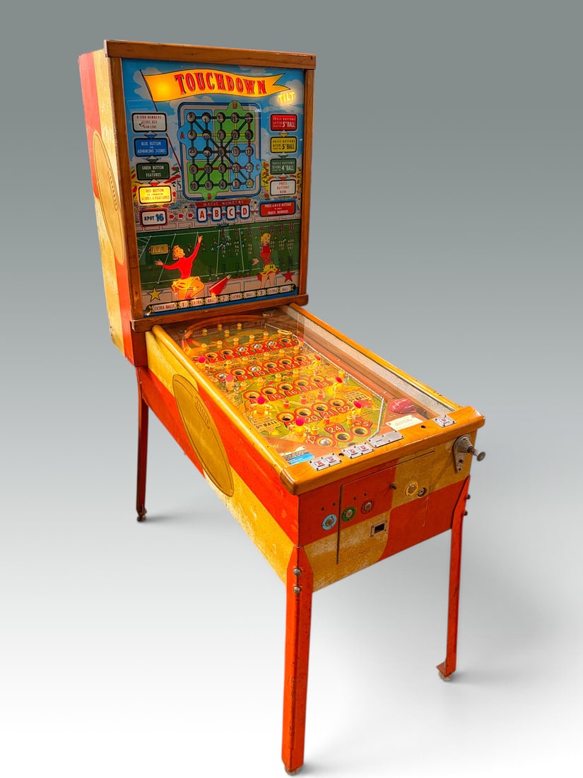 1960 BALLY TOUCHDOWN BINGO PINBALL MACHINE (1 of 1)